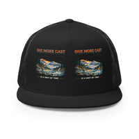 One More Cast Is a Unit of Time Trucker Hat product mockup 3