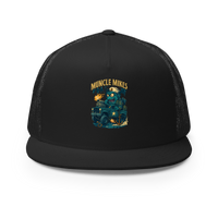 Muncle Mikes Hot Rod and Rat Rod Shirt Mayhem! Monster Rods! (041) Trucker Hat product mockup 3