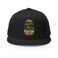 Packed Light Only 400 Pounds Trucker Hat product mockup 3