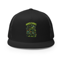 Muncle Mikes Hot Rod and Rat Rod Shirt Mayhem! Monster Rods! (042) Trucker Hat product mockup 3