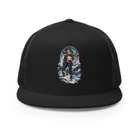Vintage Aviation Pin-Up T-Shirt – Edition 19 Trucker Hat product mockup 3