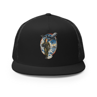 Vintage Aviation Pin-Up T-Shirt – Edition 02 Trucker Hat product mockup 3