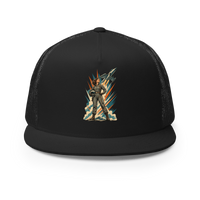 Vintage Aviation Pin-Up T-Shirt – Edition 03 Trucker Hat product mockup 3