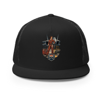 Vintage Aviation Pin-Up T-Shirt – Edition 28 Trucker Hat product mockup 3