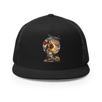 Vintage Aviation Pin-Up T-Shirt – Edition 35 Trucker Hat product mockup 3