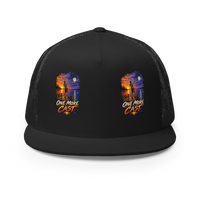 One More Cast Fishing Trucker Hat product mockup 3