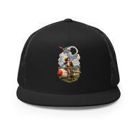 Vintage Aviation Pin-Up T-Shirt – Edition 36 Trucker Hat product mockup 3