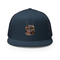 Rust and Thunder Rat Rod Pickup Trucker Hat product mockup 2