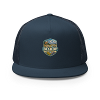 Bishop California Enamel Trucker Hat product mockup 2