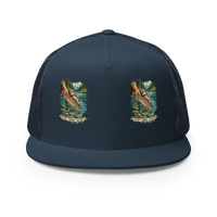 Catch Admire Release Trout Trucker Hat product mockup 2