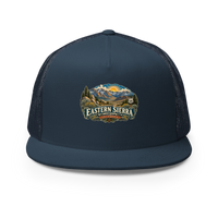 Eastern Sierra Scenic Enamel Trucker Hat product mockup 2