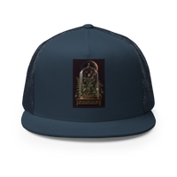 Eclipse Hellebore Gothic Botanical Poster – Dark Academia Wall Art Trucker Hat product mockup 2