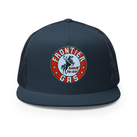 Frontier Gas Vintage Gas and Oil T-Shirt — Muncle Mikes Trucker Hat product mockup 2