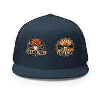 Garage Fuel Trucker Hat product mockup 2