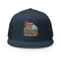 Highway 395 Eastern Sierra Trucker Hat product mockup 2