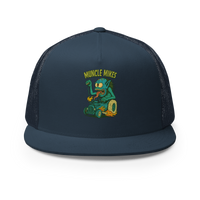 Hot Rods and Monsters 002 T-Shirt — Muncle Mikes Trucker Hat product mockup 2
