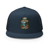 June Lake Cabin Trucker Hat product mockup 2