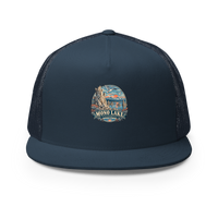 Mono Lake Tufa Enamel Trucker Hat product mockup 2
