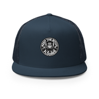 Muncle Mikes Hot Rod and Rat Rod Shirt Mayhem! - Keep it Floored Trucker Hat product mockup 2