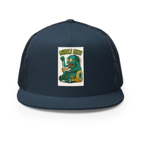 Monster Mugs 003 Hot Rod Coffee Mug — Muncle Mikes Trucker Hat product mockup 2