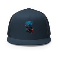Muncle Mikes Hot Rod and Rat Rod Shirt Mayhem! Monster Rods! (032) Trucker Hat product mockup 2