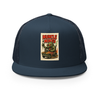 Monster Mugs 009 Hot Rod Coffee Mug — Muncle Mikes Trucker Hat product mockup 2