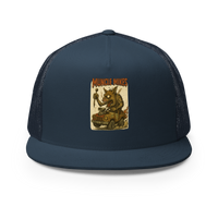 Monster Mugs 010 Hot Rod Coffee Mug — Muncle Mikes Trucker Hat product mockup 2