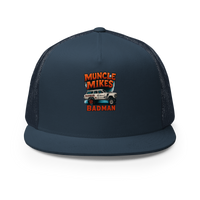 Muncle Mikes Hot Rod and Rat Rod Shirt Mayhem! BADMAN Wagon Trucker Hat product mockup 2