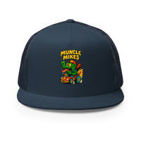 Muncle Mikes Hot Rod and Rat Rod Shirt Mayhem! Monster Rods! (017) Trucker Hat product mockup 2