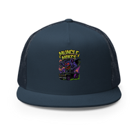 Muncle Mikes Hot Rod and Rat Rod Shirt Mayhem! Monster Rods! (029) Trucker Hat product mockup 2