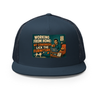 Remote Work Trucker Hat product mockup 2