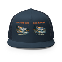 One More Cast Is a Unit of Time Trucker Hat product mockup 2
