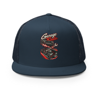 Turn Up the Garage Radio Trucker Hat product mockup 2