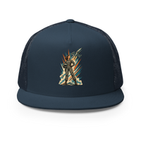 Vintage Aviation Pin-Up T-Shirt – Edition 03 Trucker Hat product mockup 2