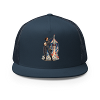 Vintage Aviation Pin-Up T-Shirt – Edition 10 Trucker Hat product mockup 2