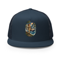 Vintage Aviation Pin-Up T-Shirt – Edition 12 Trucker Hat product mockup 2