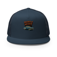 Muncle Mikes Hot Rod and Rat Rod Shirt Mayhem! Victoria Trucker Hat product mockup 2