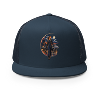 Vintage Aviation Pin-Up T-Shirt – Edition 20 Trucker Hat product mockup 2
