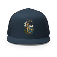 Vintage Aviation Pin-Up T-Shirt – Edition 29 Trucker Hat product mockup 2