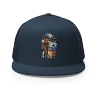 Vintage Aviation Pin-Up T-Shirt – Edition 30 Trucker Hat product mockup 2