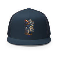 Vintage Aviation Pin-Up T-Shirt – Edition 32 Trucker Hat product mockup 2