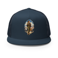 Vintage Aviation Pin-Up T-Shirt – Edition 33 Trucker Hat product mockup 2