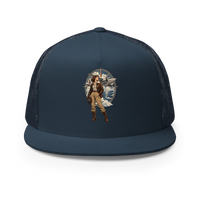 Vintage Aviation Pin-Up T-Shirt – Edition 38 Trucker Hat product mockup 2