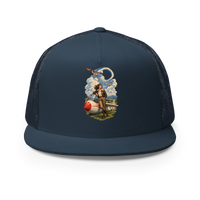Vintage Aviation Pin-Up T-Shirt – Edition 36 Trucker Hat product mockup 2