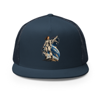 Vintage Aviation Pin-Up T-Shirt – Edition 41 Trucker Hat product mockup 2