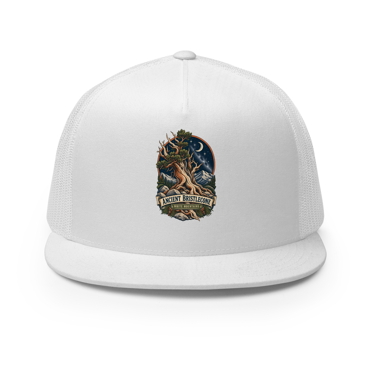 Ancient Bristlecone Pine Trucker Hat product mockup
