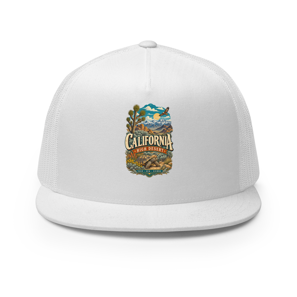 California High Desert Trucker Hat product mockup