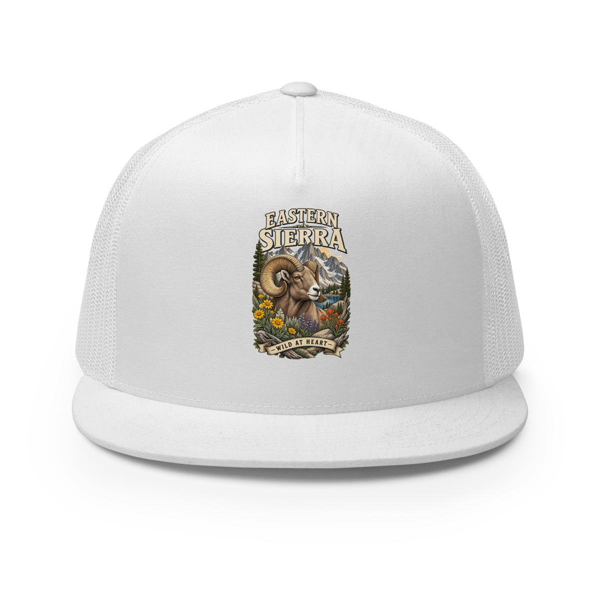 Eastern Sierra Bighorn Trucker Hat product mockup