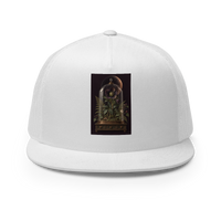 Eclipse Hellebore Gothic Botanical Poster – Dark Academia Wall Art Trucker Hat product mockup