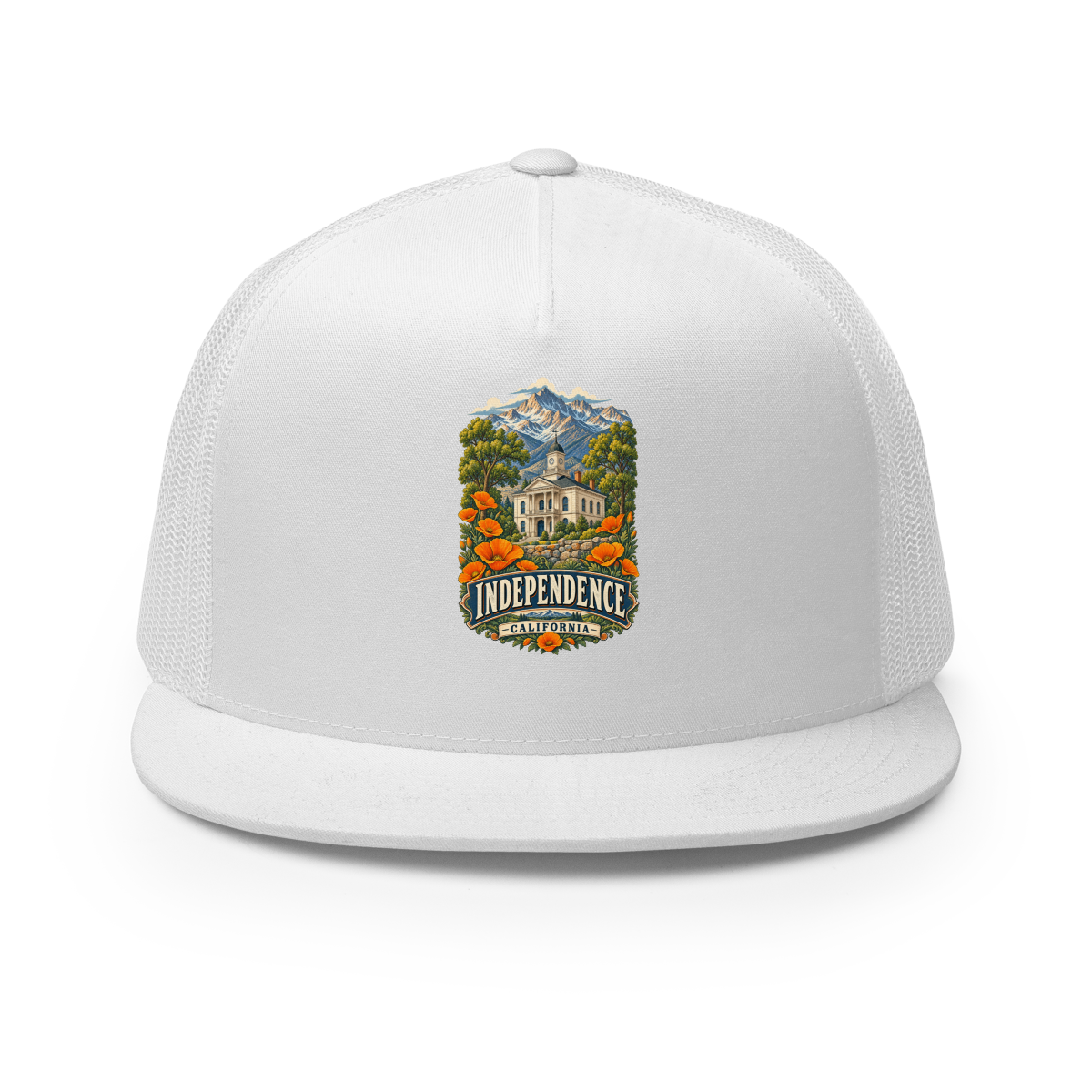 Independence California Trucker Hat product mockup